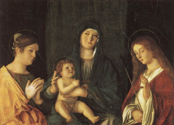 Madonna and Child Between SS.Catherine and Ursula